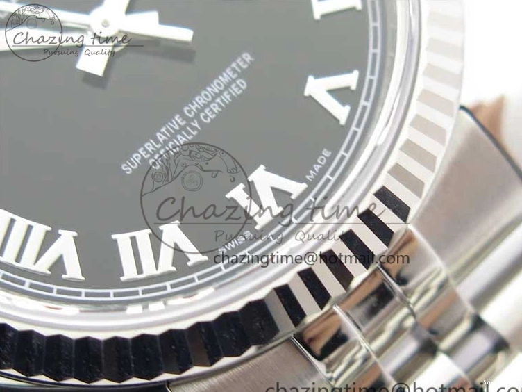 Dial Bracelet Markers Edition SH3135 116234 Roman on Black DateJust SS Jubilee 1:1 36 904L Steel Best ARF V3 0117